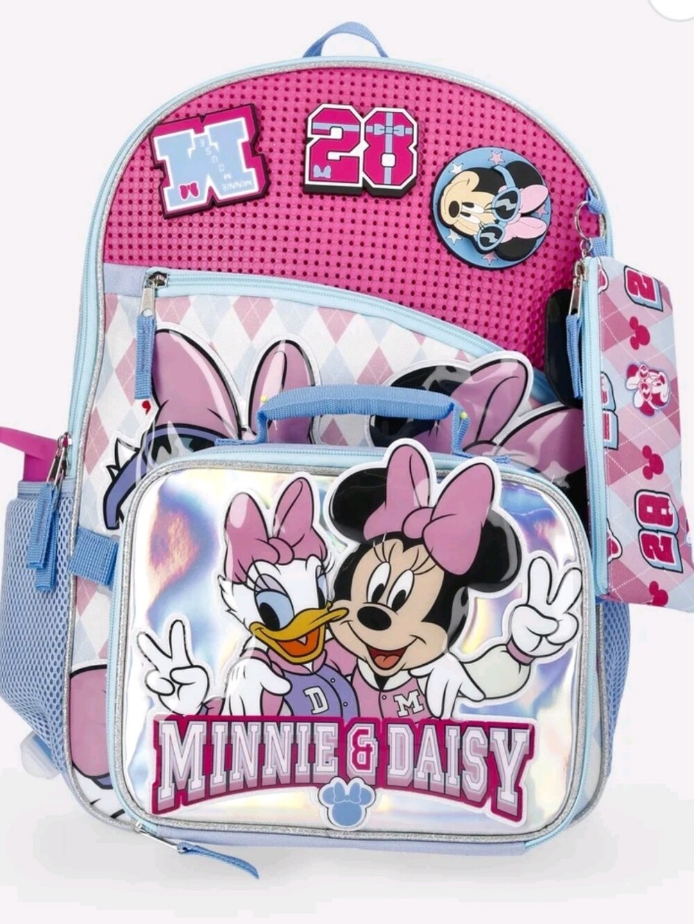 Disney Minnie Mouse Girls 17" Minnie & Daisy Backpack 6pc Set
